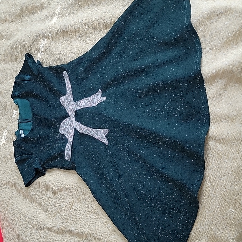 Sparkly dark green dress
